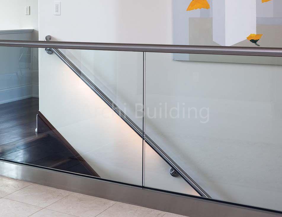 Kick Clear Railing Fence Glass Frameless Aluminum Shoe Base Bottom Fix Clear Glass Railing ...